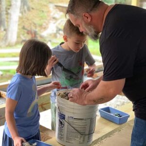 harvesting gems, gem mining, Gem Mountain, NC